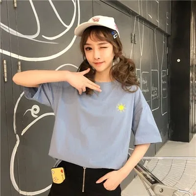 🌦️ WEATHER FORECAST HARAJUKU EMBROIDERED TEE 🌦️