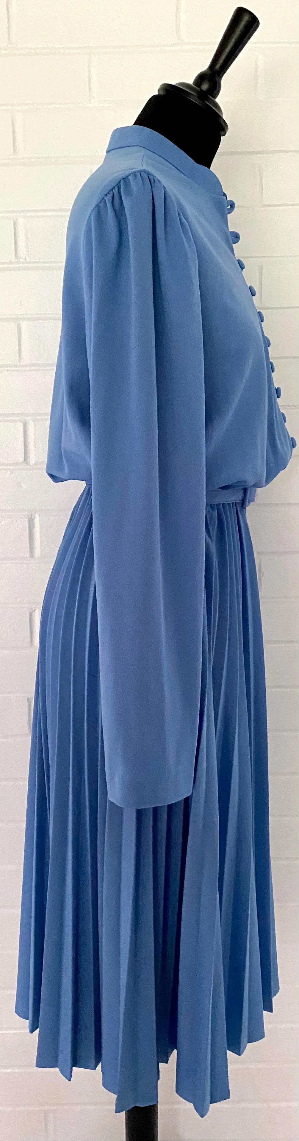 1980s Joan Cutis Pleated Dress