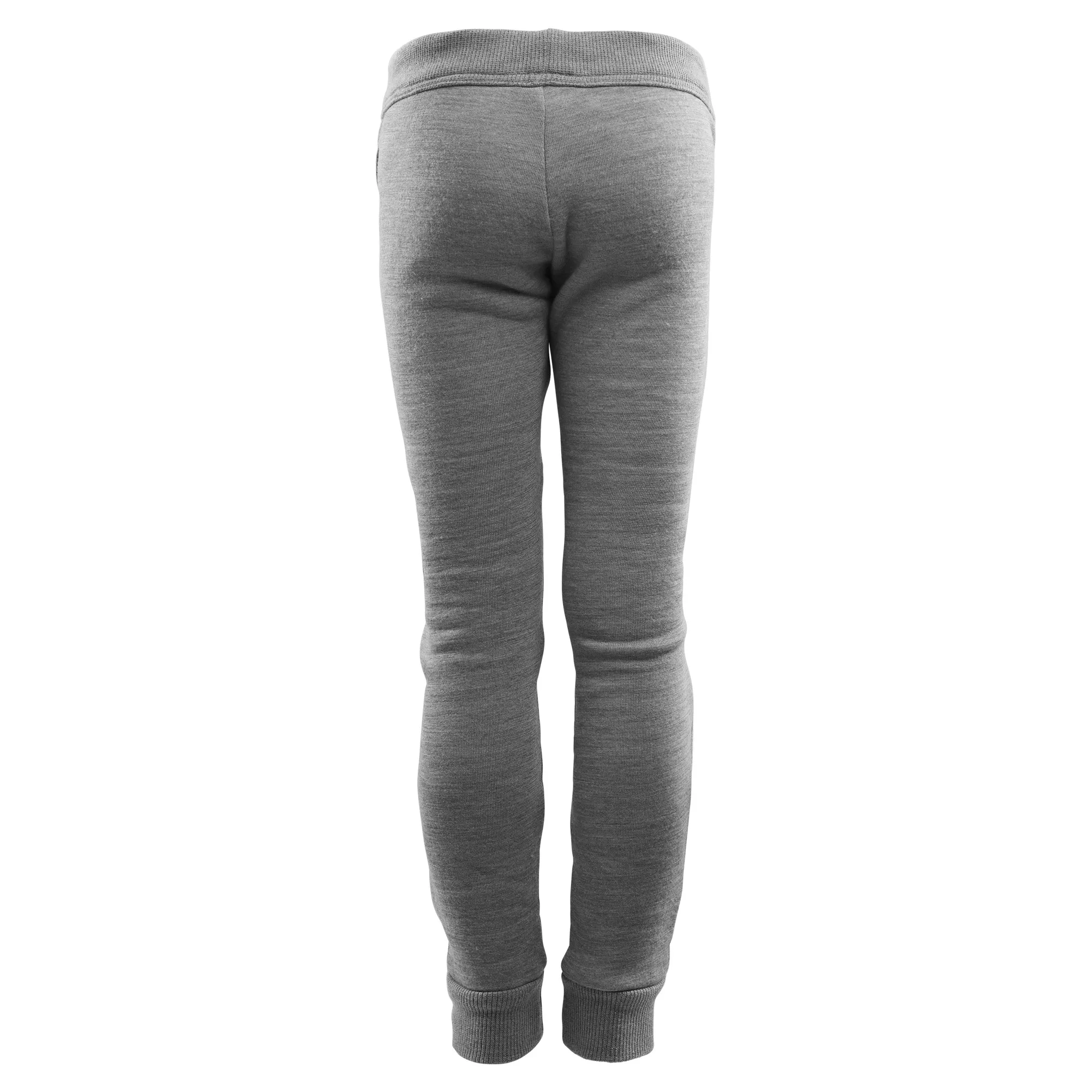 Aclima FleeceWool Joggers Junior Grey Mélange/Chili Pepper | Buy Aclima FleeceWool Joggers Junior Grey Mélange/Chili Pepper here | Outnorth