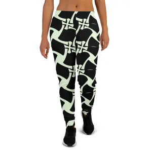 Allover Black Panache Women's Joggers-Crusader