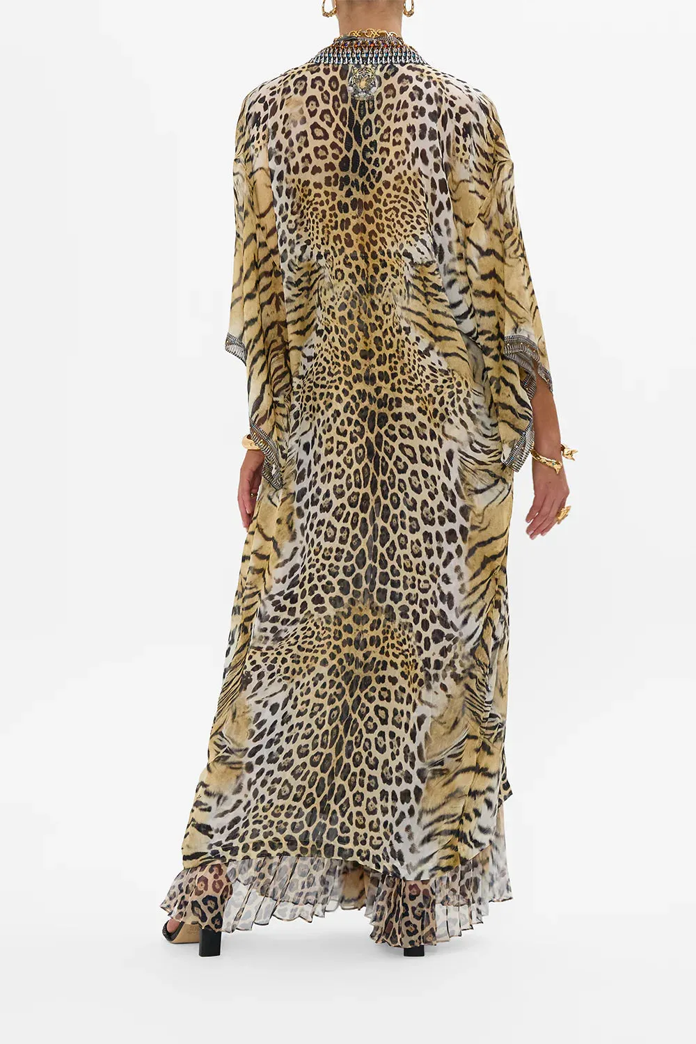 CAMILLA JAGUAR KIMONO LAYER WITH COLLAR