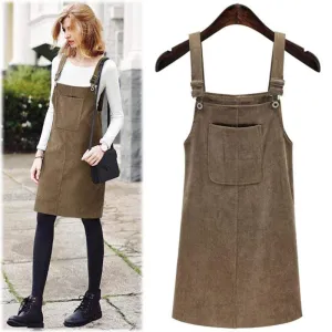 Charlotte Corduroy Overall Dress