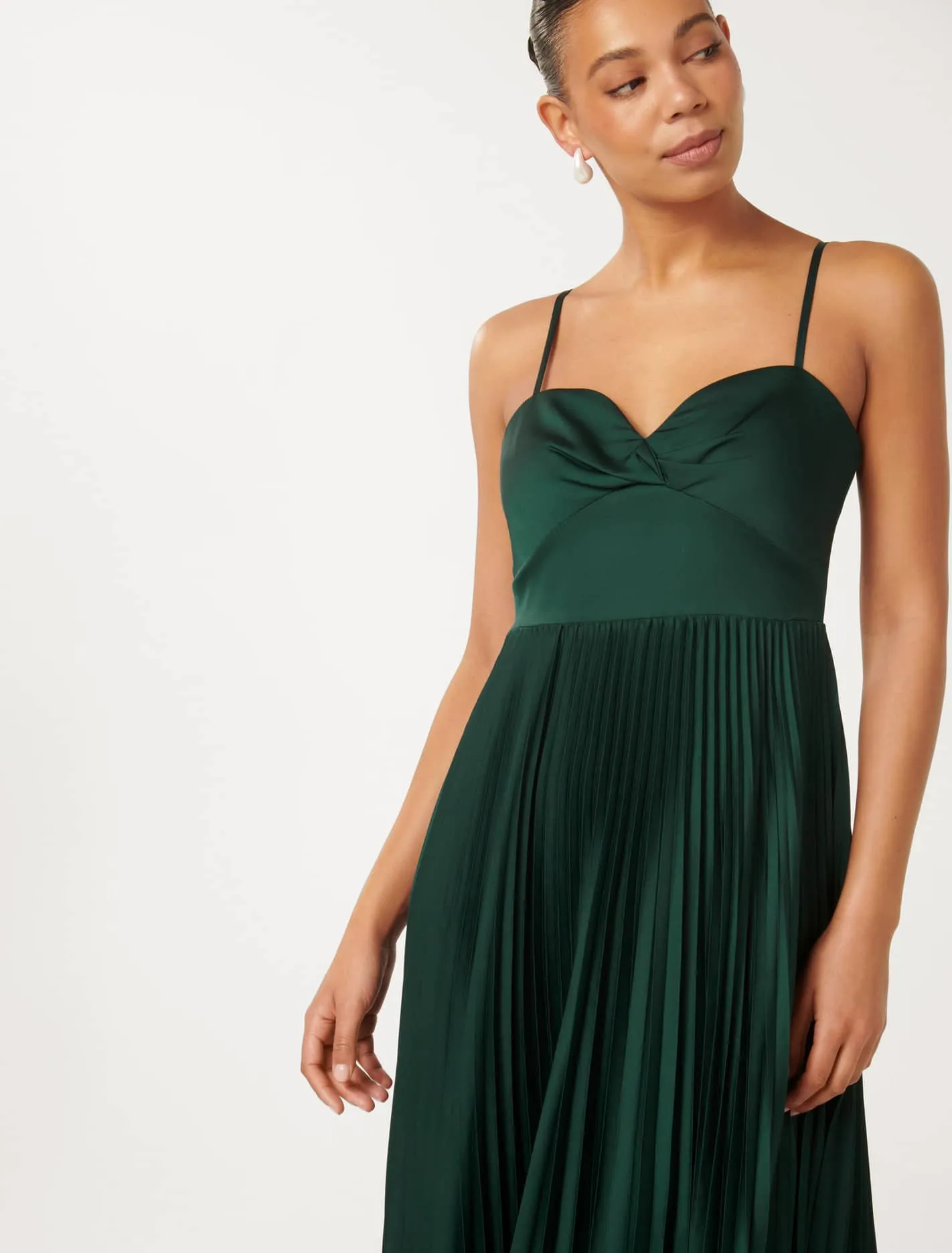 Chloe Pleated Midi Dress