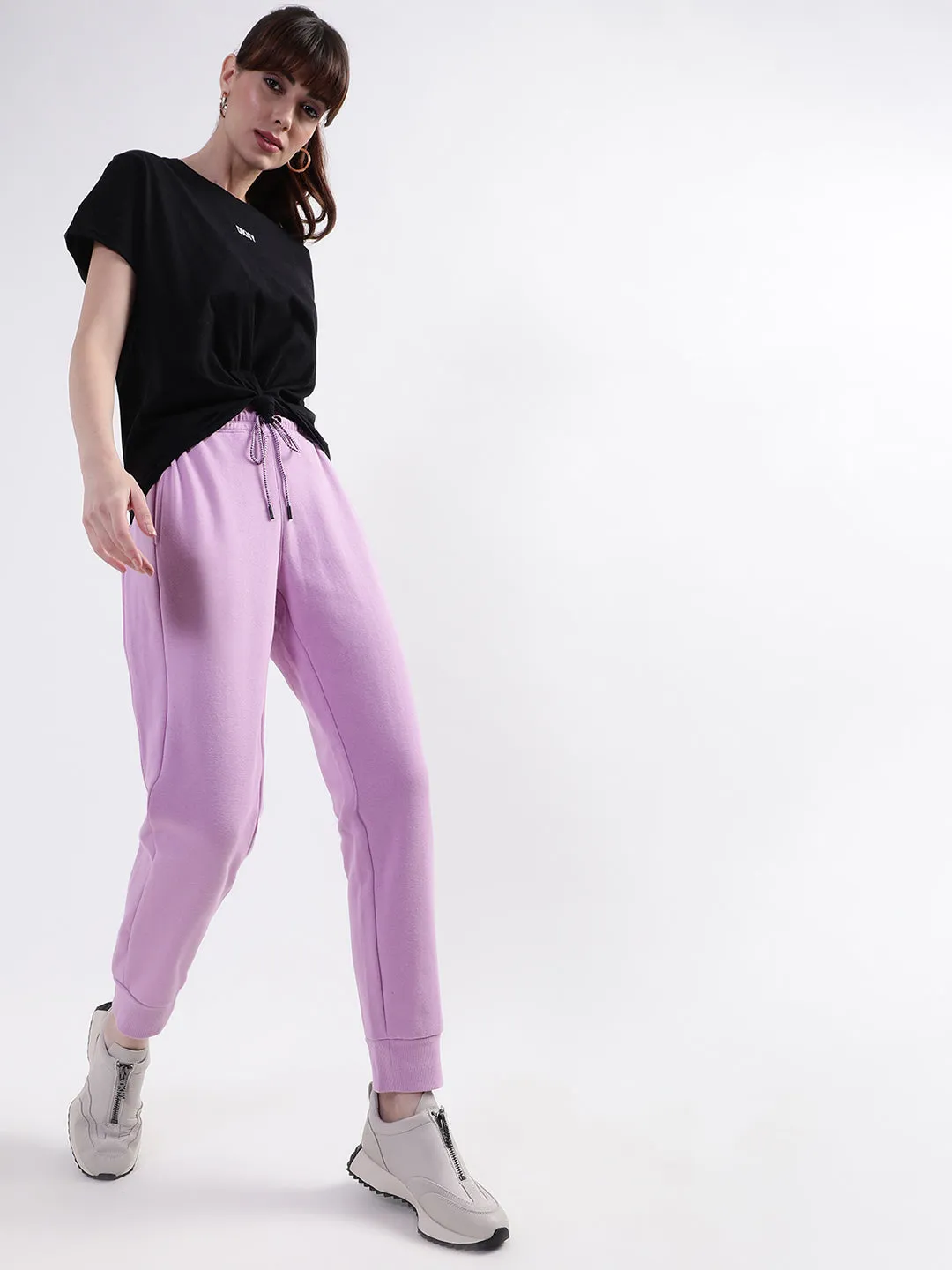 DKNY Women Purple Sweat Pants