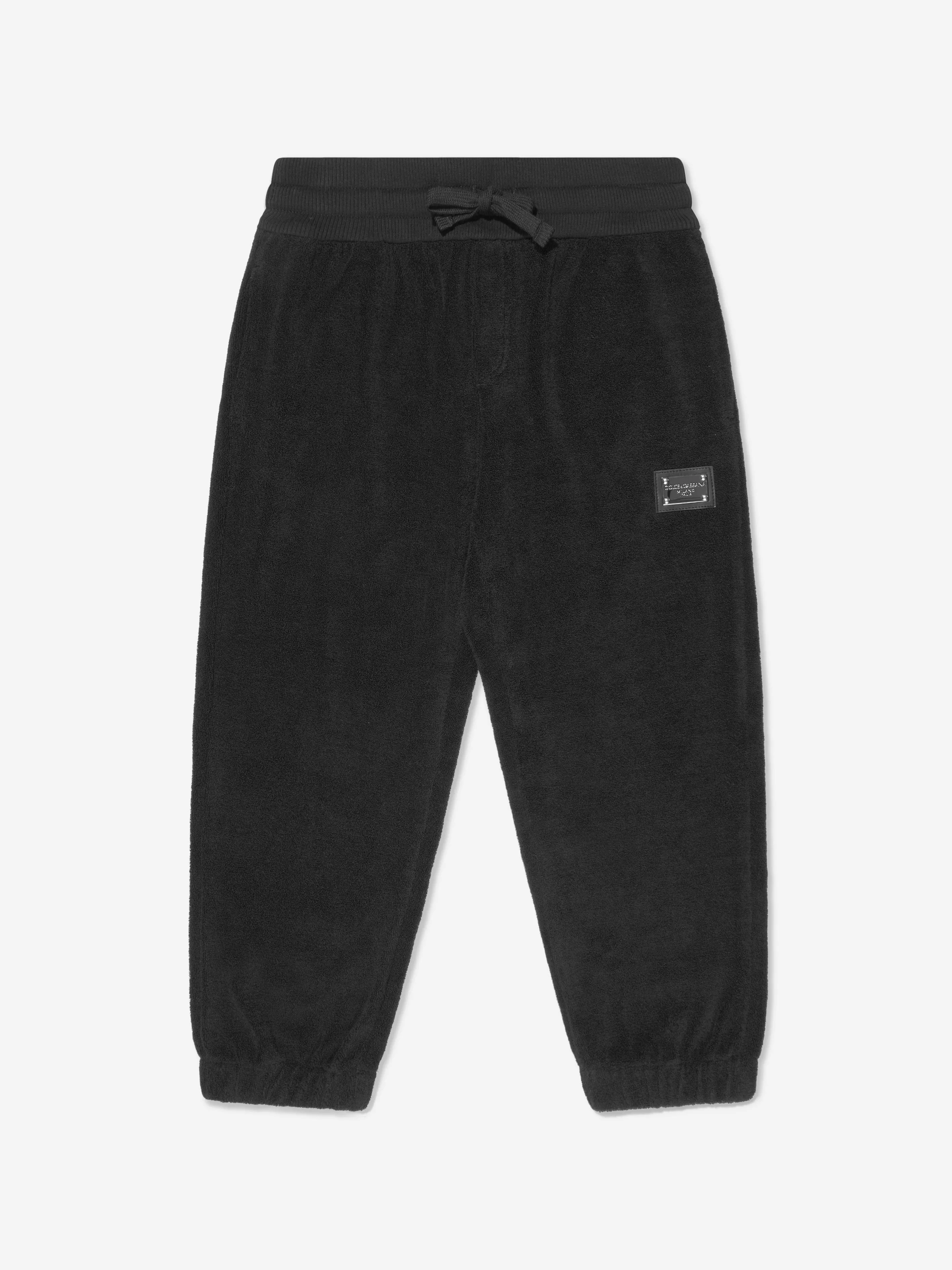 Dolce & Gabbana Kids Logo Joggers in Black