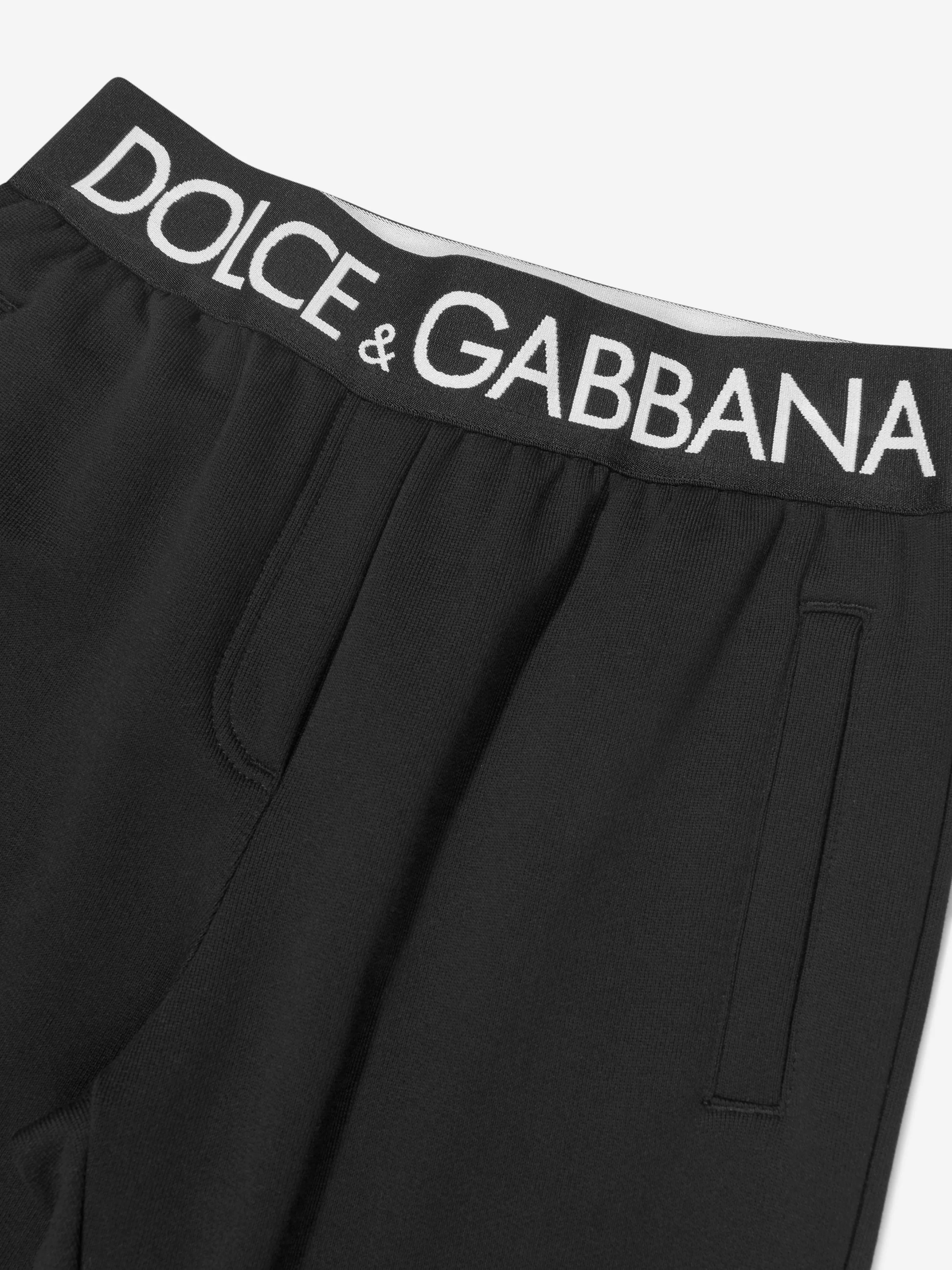 Dolce & Gabbana Kids Logo Waistband Joggers