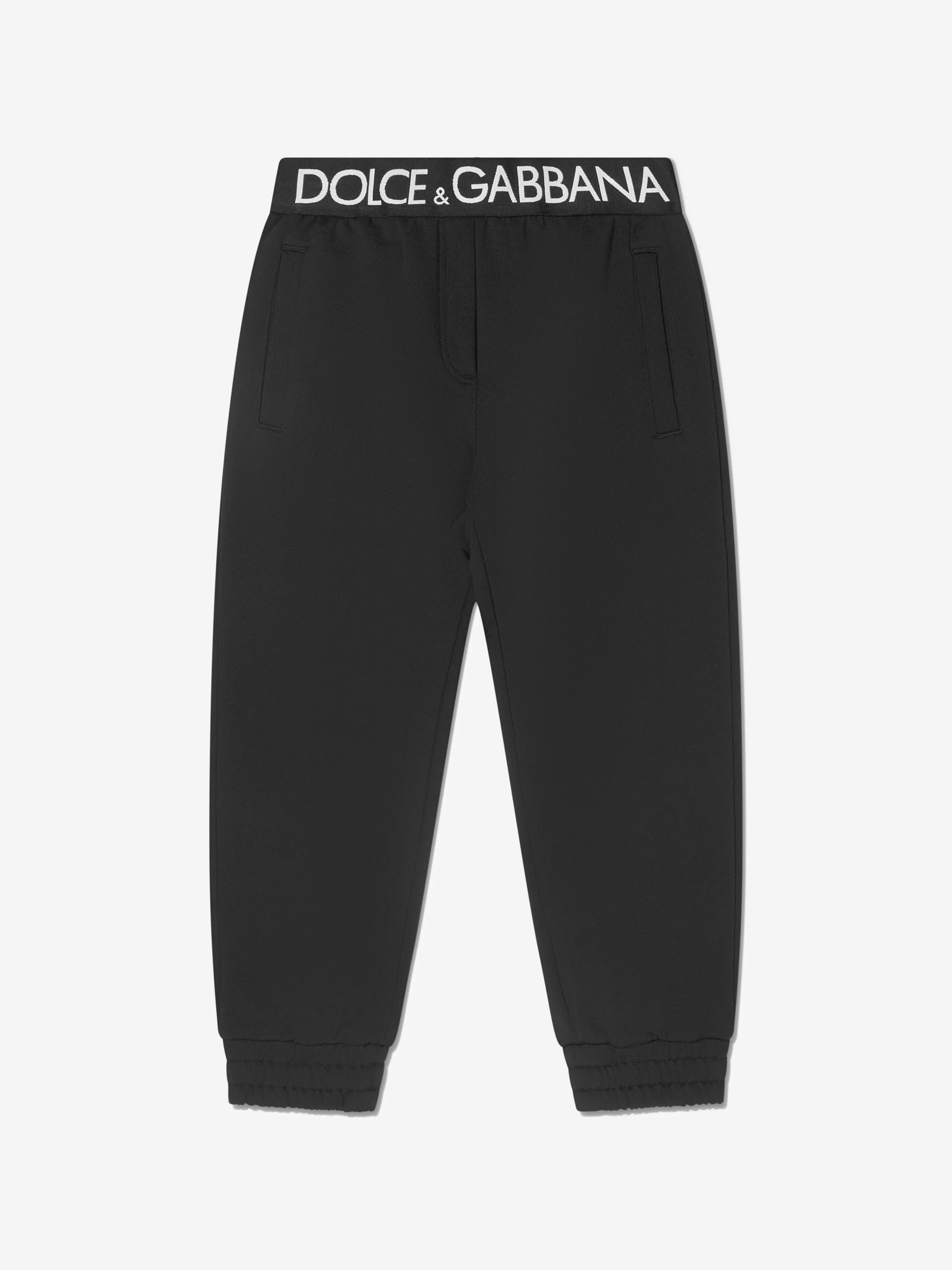 Dolce & Gabbana Kids Logo Waistband Joggers