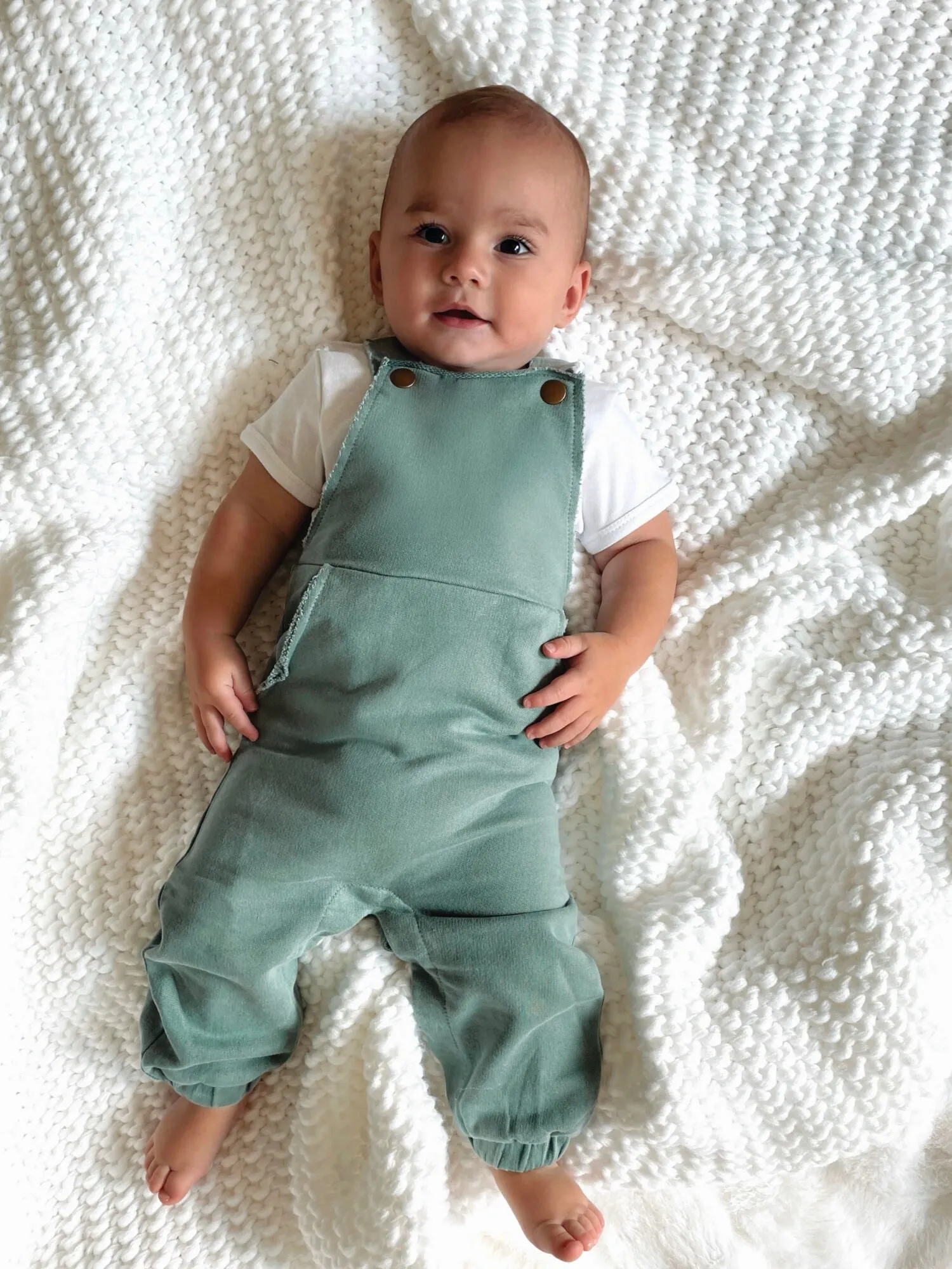 French Terry Overall Romper