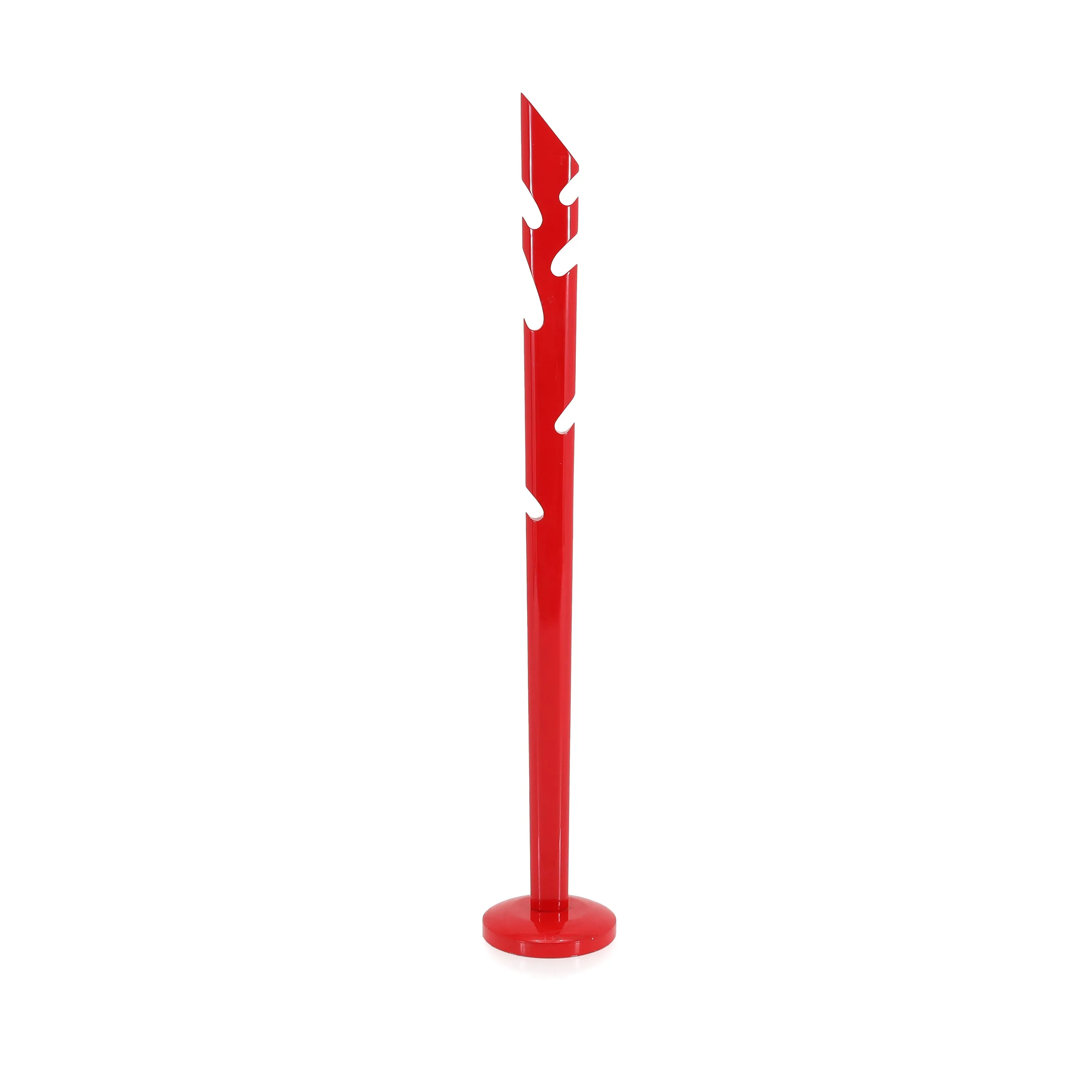 Glossy Modern Red Coat Rack