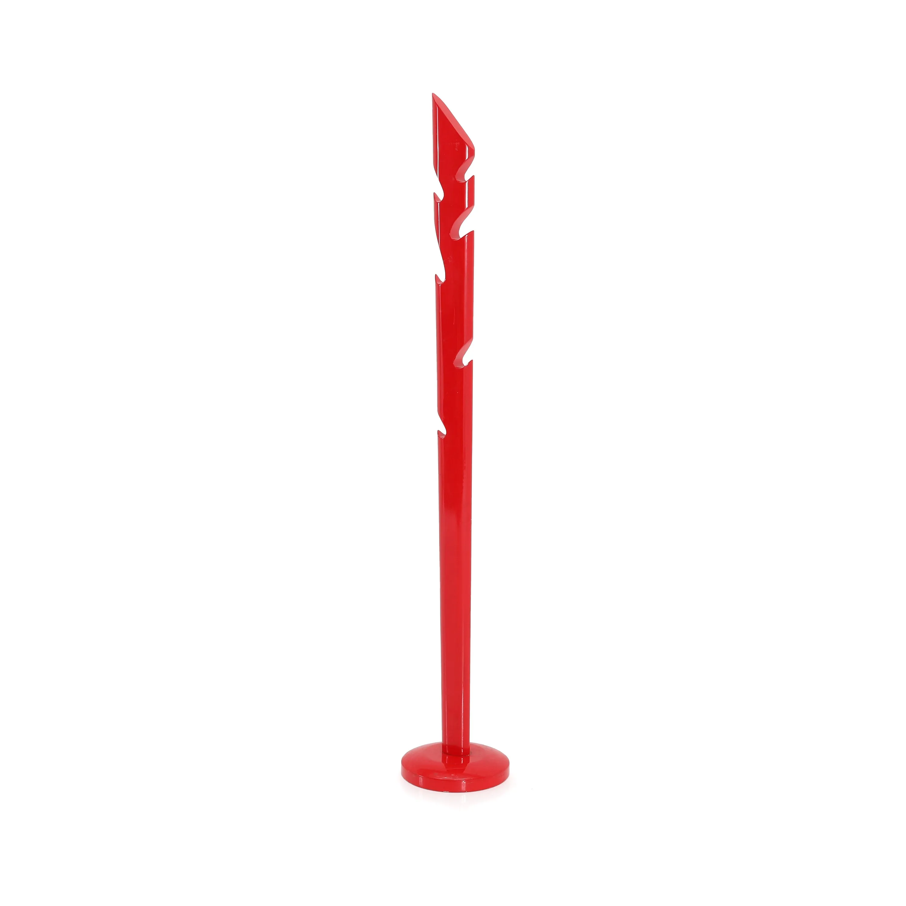 Glossy Modern Red Coat Rack