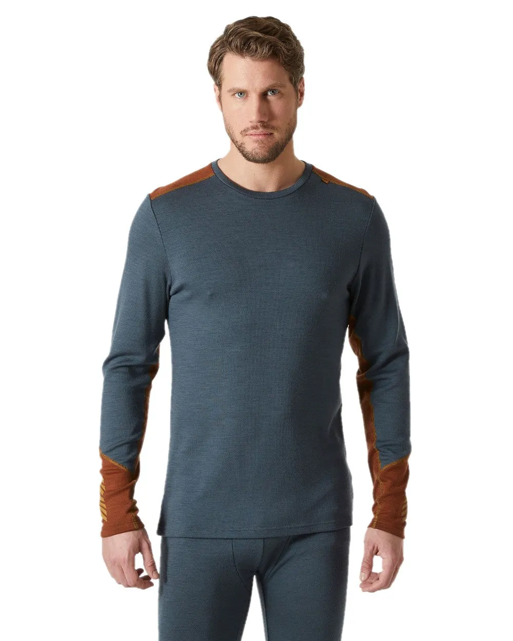 Helly Hansen Mens Lifa Merino Midweight Crew Base Layer