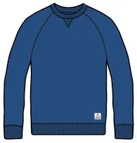 Heritage Recycled Cotton Sweatshirt - Azure Blue Marl