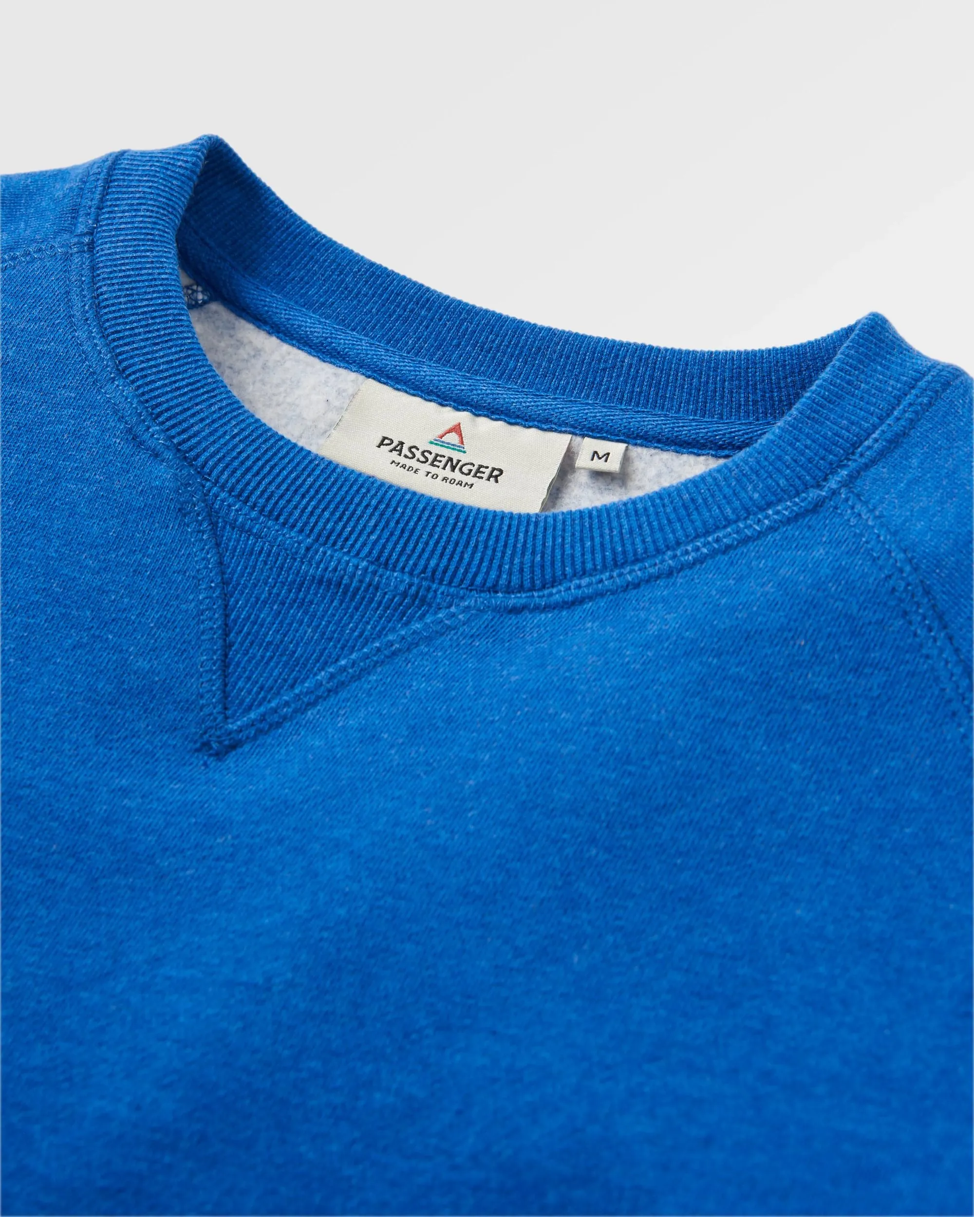 Heritage Recycled Cotton Sweatshirt - Azure Blue Marl