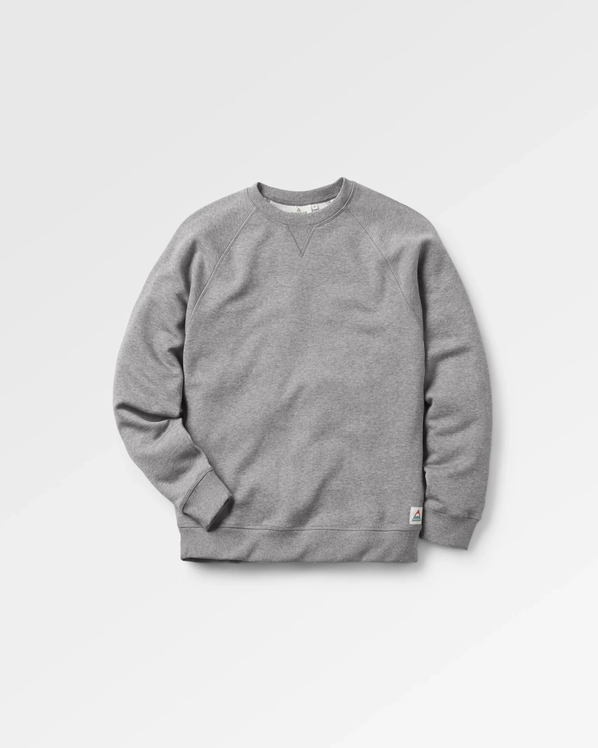 Heritage Recycled Cotton Sweatshirt - Dark Grey Marl