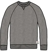 Heritage Recycled Cotton Sweatshirt - Dark Grey Marl