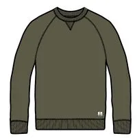 Heritage Recycled Cotton Sweatshirt - Khaki