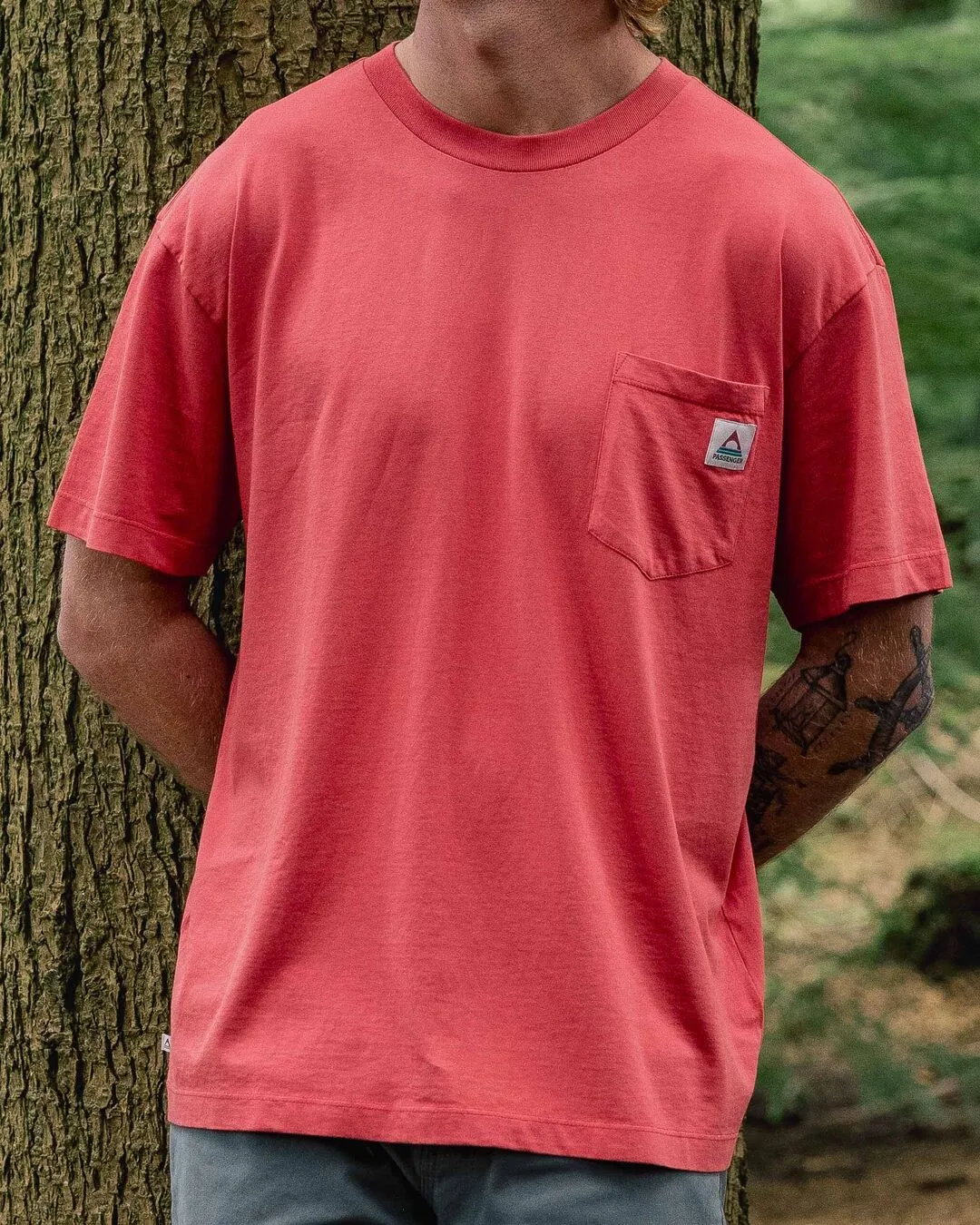 Heritage Recycled Relaxed Fit T-Shirt - Cardinal