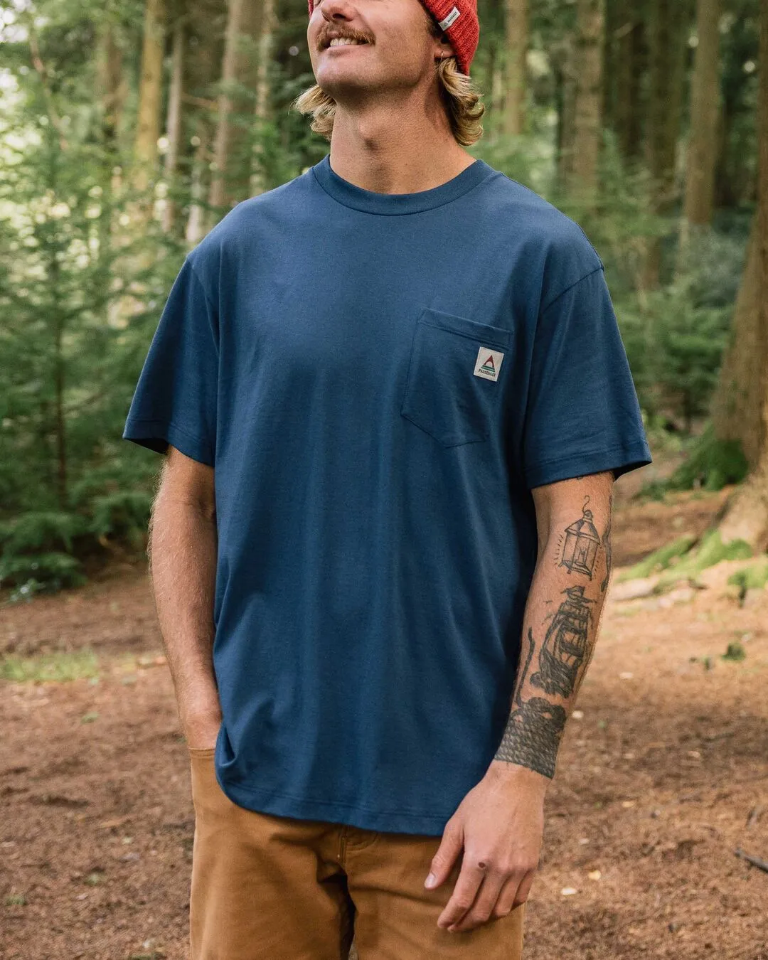 Heritage Recycled Relaxed Fit T-Shirt - Dark Denim