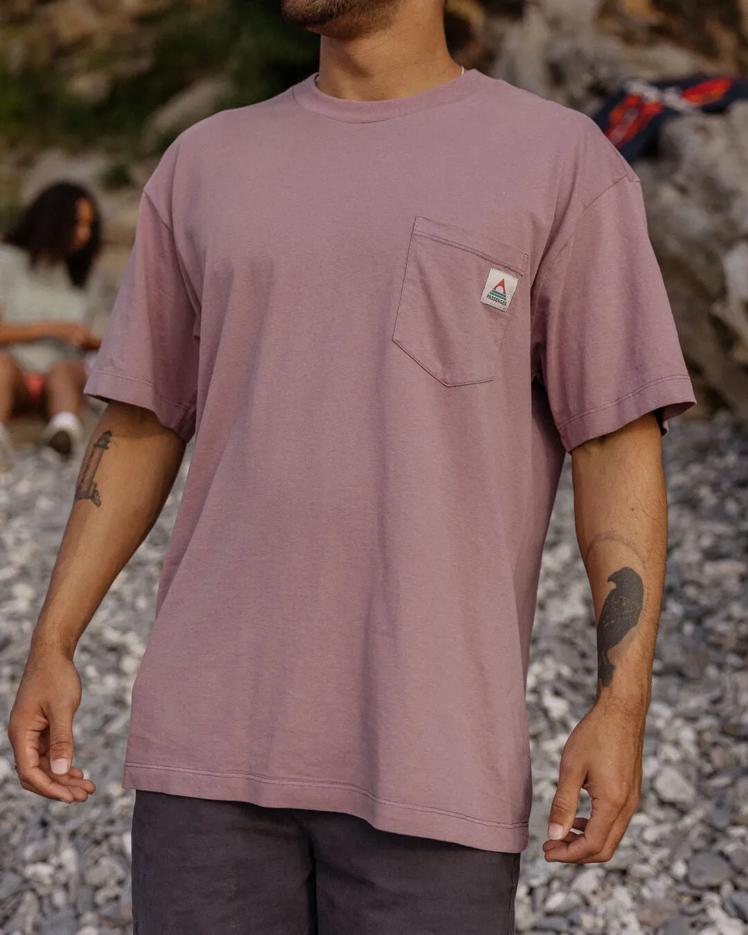 Heritage Recycled Relaxed Fit T-Shirt - Grape