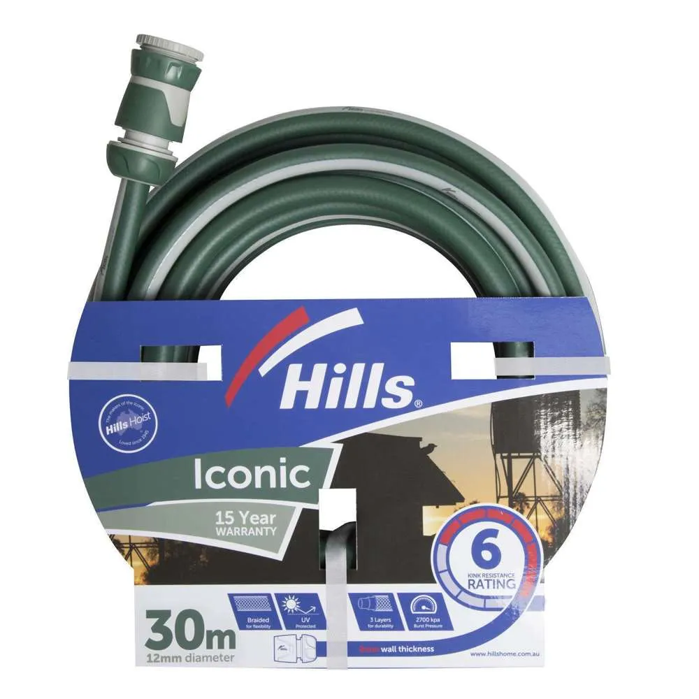 Hills Iconic Garden Hose 12mm x 30m