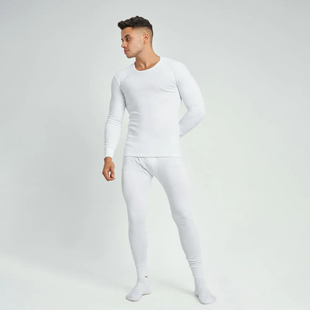 Hot man Thermal set white medium warmth