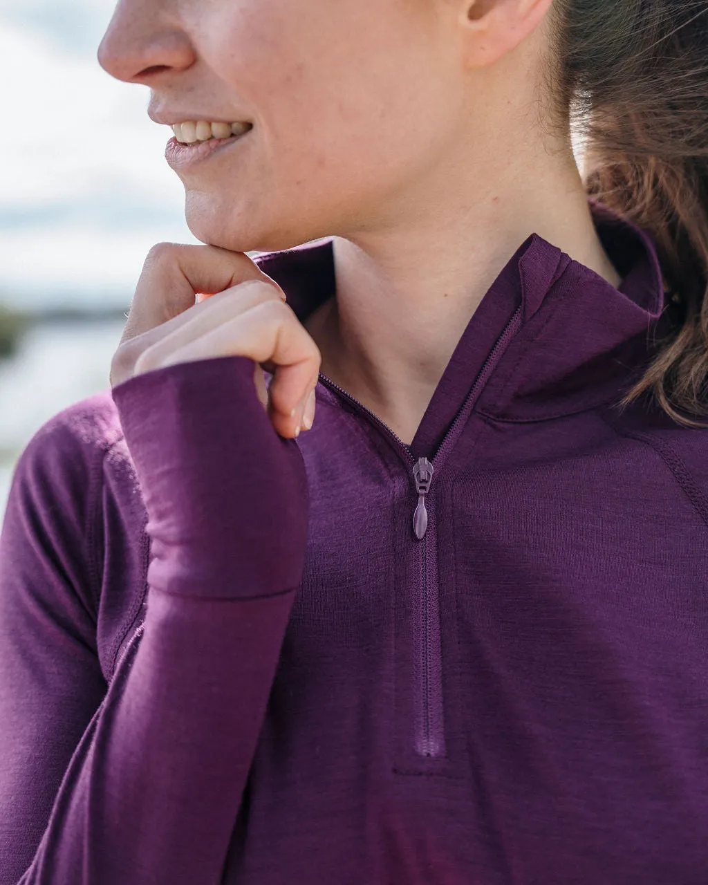 Iona Merino-Lite Zip Neck Top