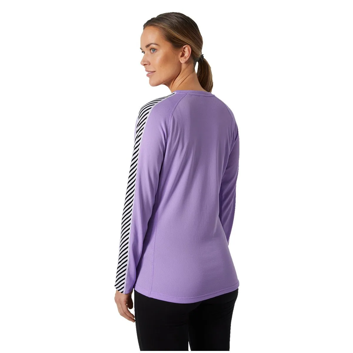 LIFA® ACTIVE Stripe Crew Base Layer - Heather