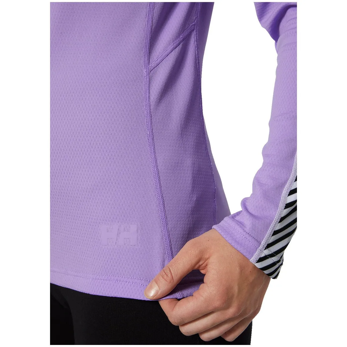 LIFA® ACTIVE Stripe Crew Base Layer - Heather