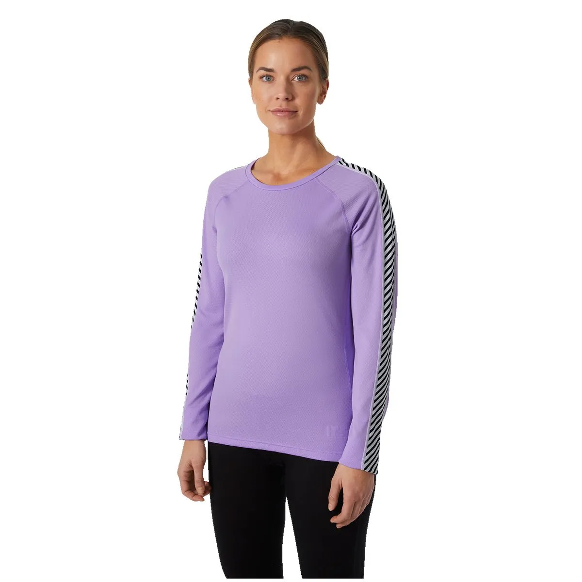 LIFA® ACTIVE Stripe Crew Base Layer - Heather