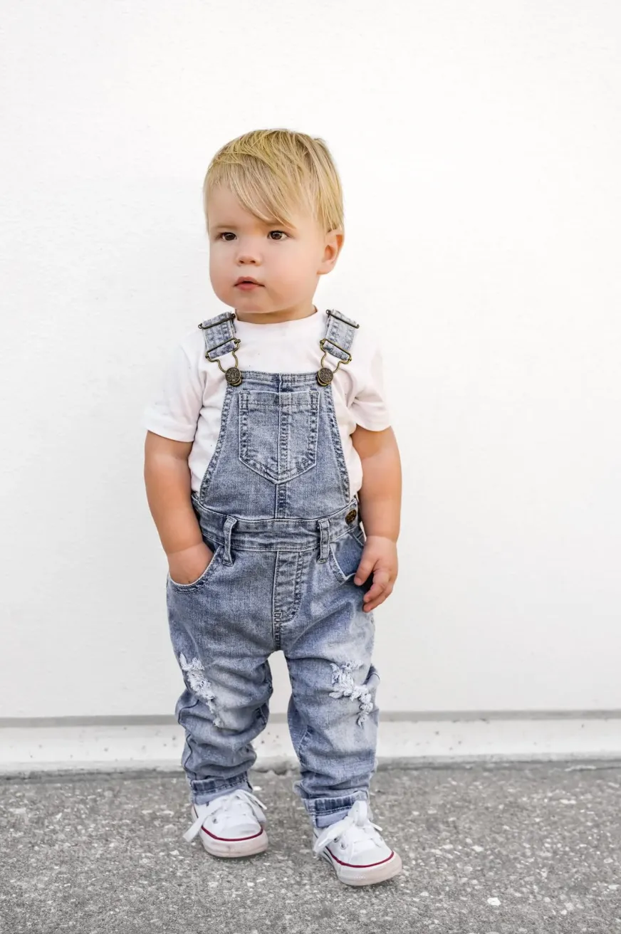 Light Wash Denim Overall