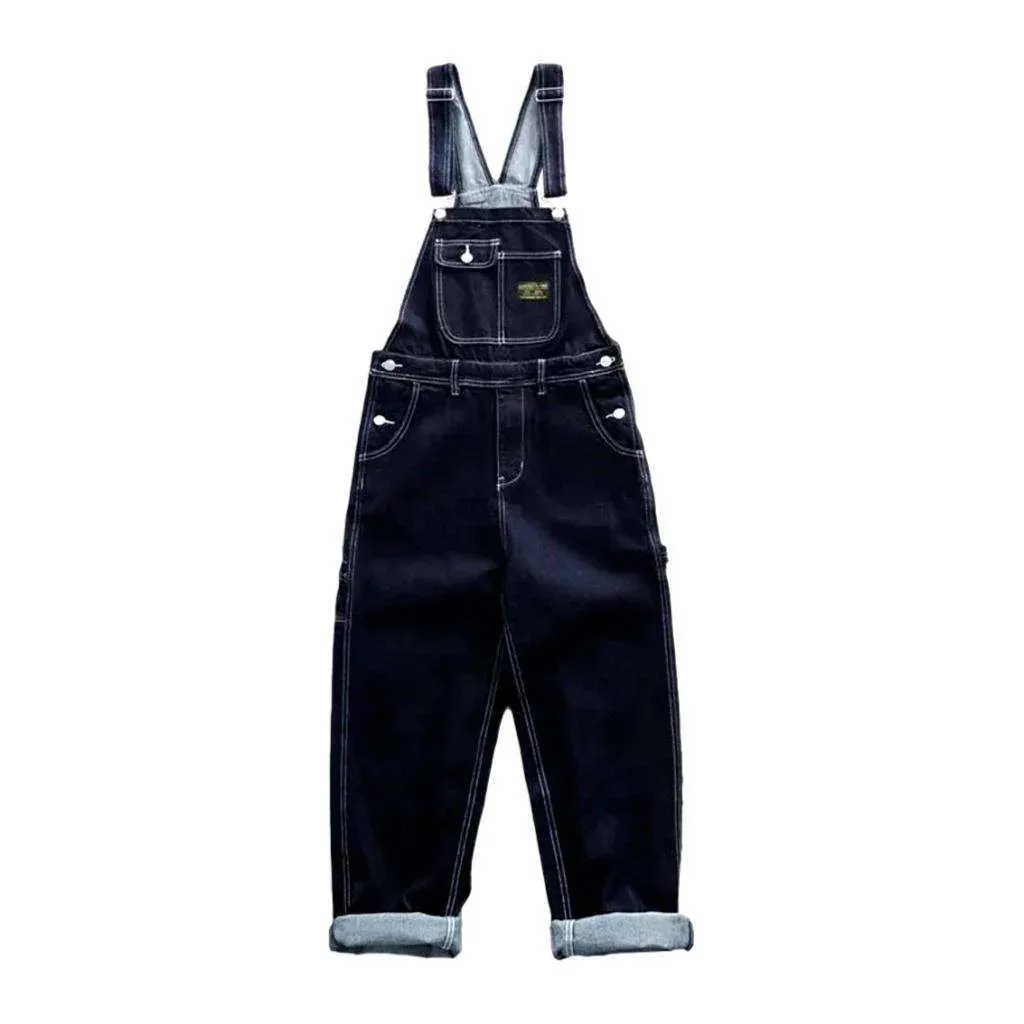 Men's denim bib overall