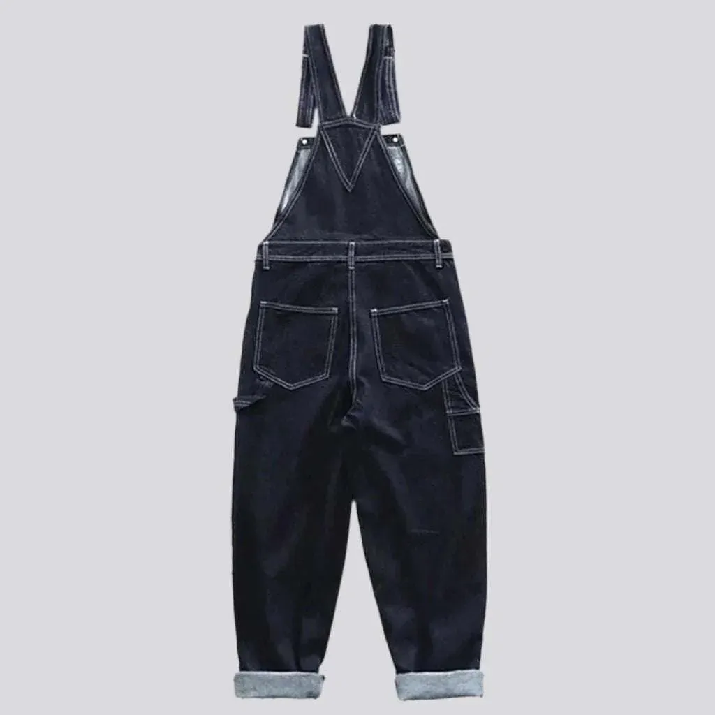 Men's denim bib overall