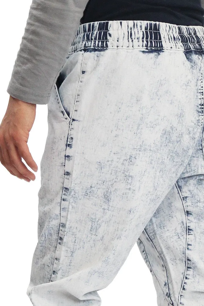 Men's Denim Jogger Shorts