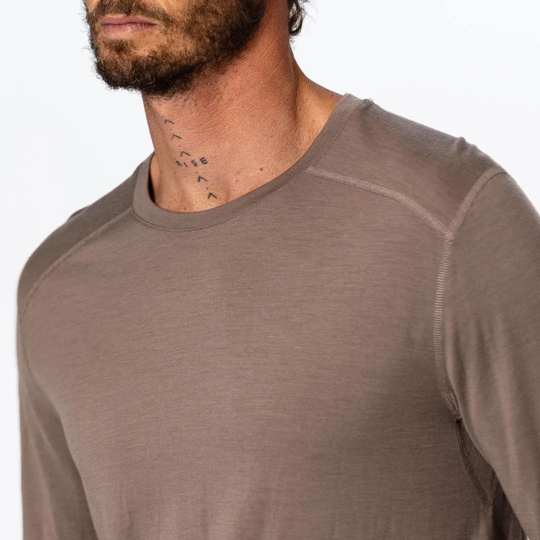 Mens Merino LS Base Layer Tawny