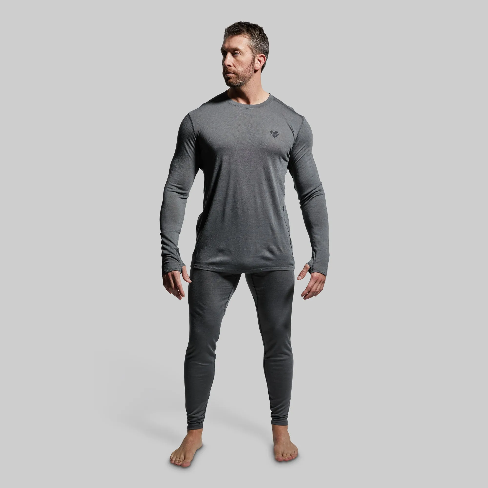 Men's Ridgeline Base Layer Bottom (Wolf Grey)