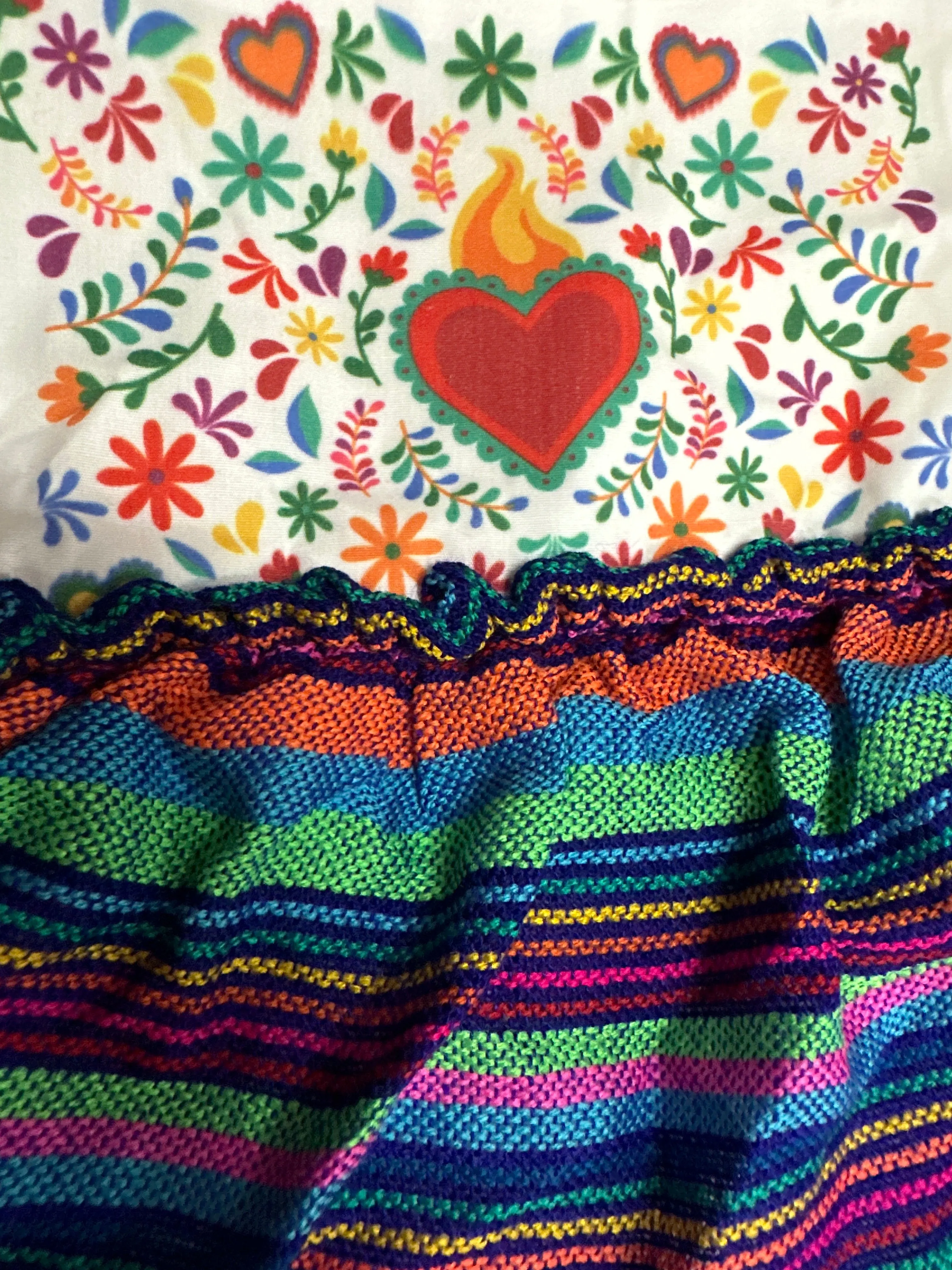 Mexican Romper Corazon  Multicolored