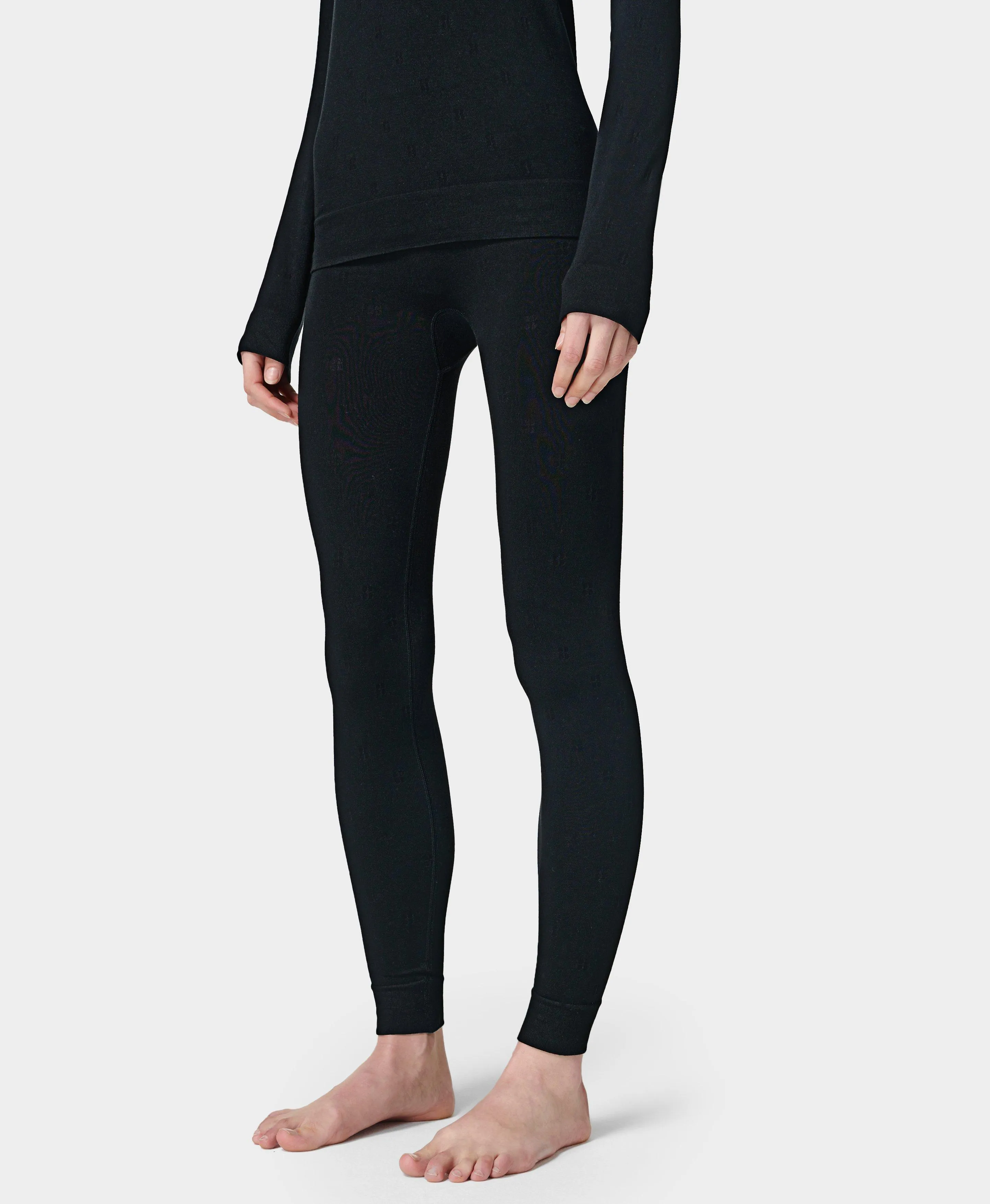 Modal Dot Jacquard Base Layer Sb6853 Black