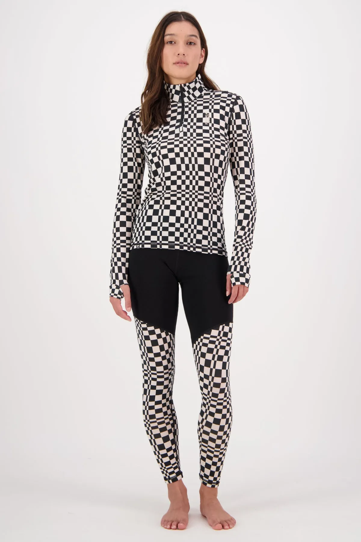 Mons Royale Cascade Flex 200 Legging Womens Checkers