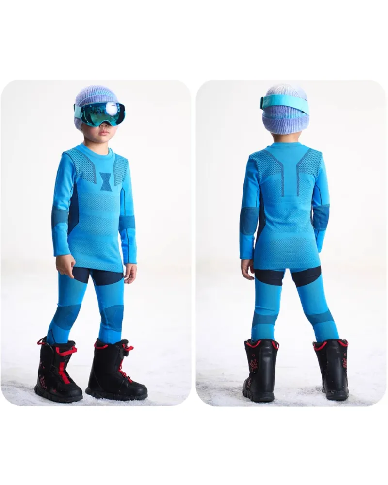 Outdoor Kids Ski Quick-Qry Breathable High Stretch Thermal Base Layer