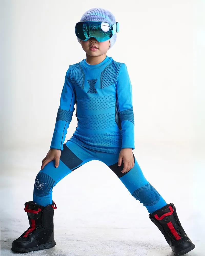 Outdoor Kids Ski Quick-Qry Breathable High Stretch Thermal Base Layer