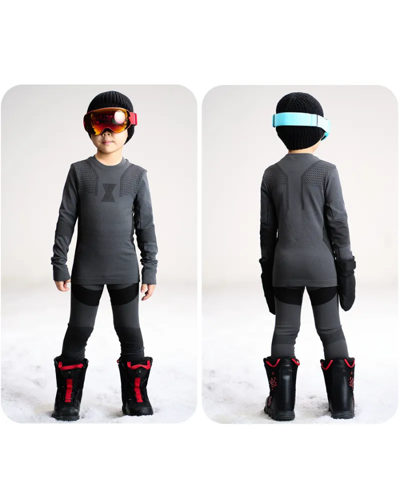 Outdoor Kids Ski Quick-Qry Breathable High Stretch Thermal Base Layer