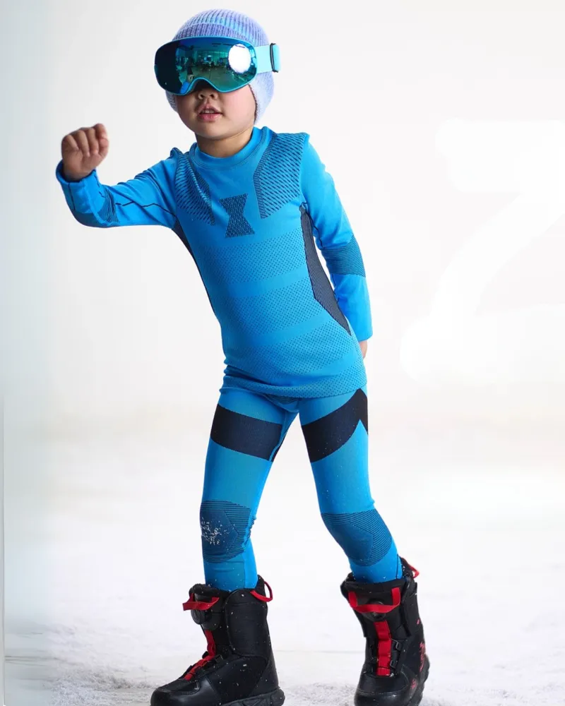 Outdoor Kids Ski Quick-Qry Breathable High Stretch Thermal Base Layer