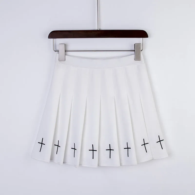 Pleated Cross Summer Skirt