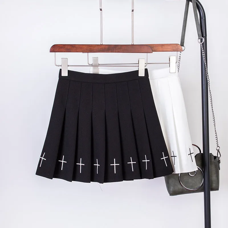 Pleated Cross Summer Skirt