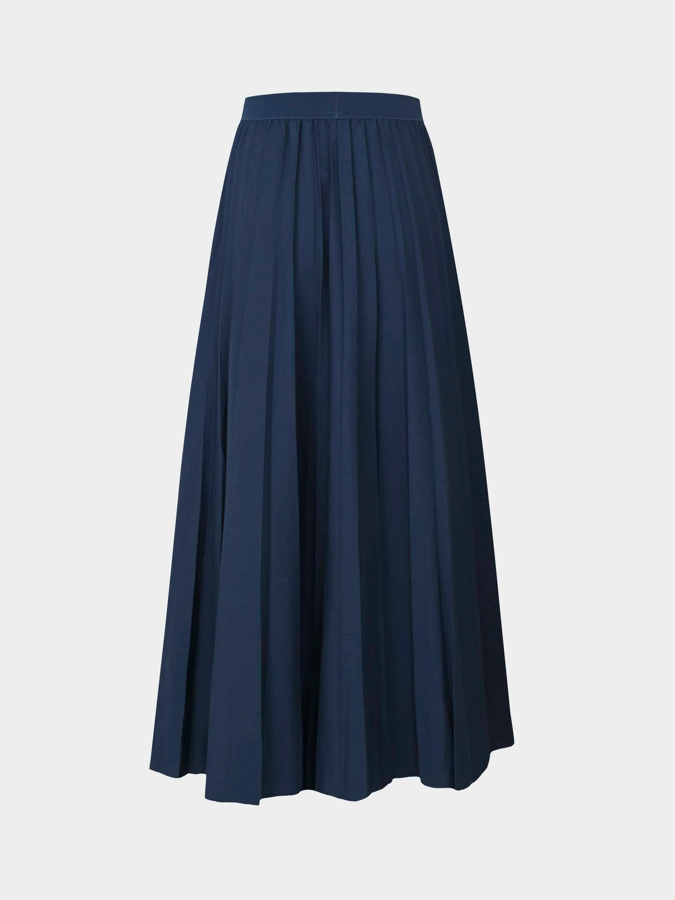 Pleated Skirt 35"-Mallard Blue