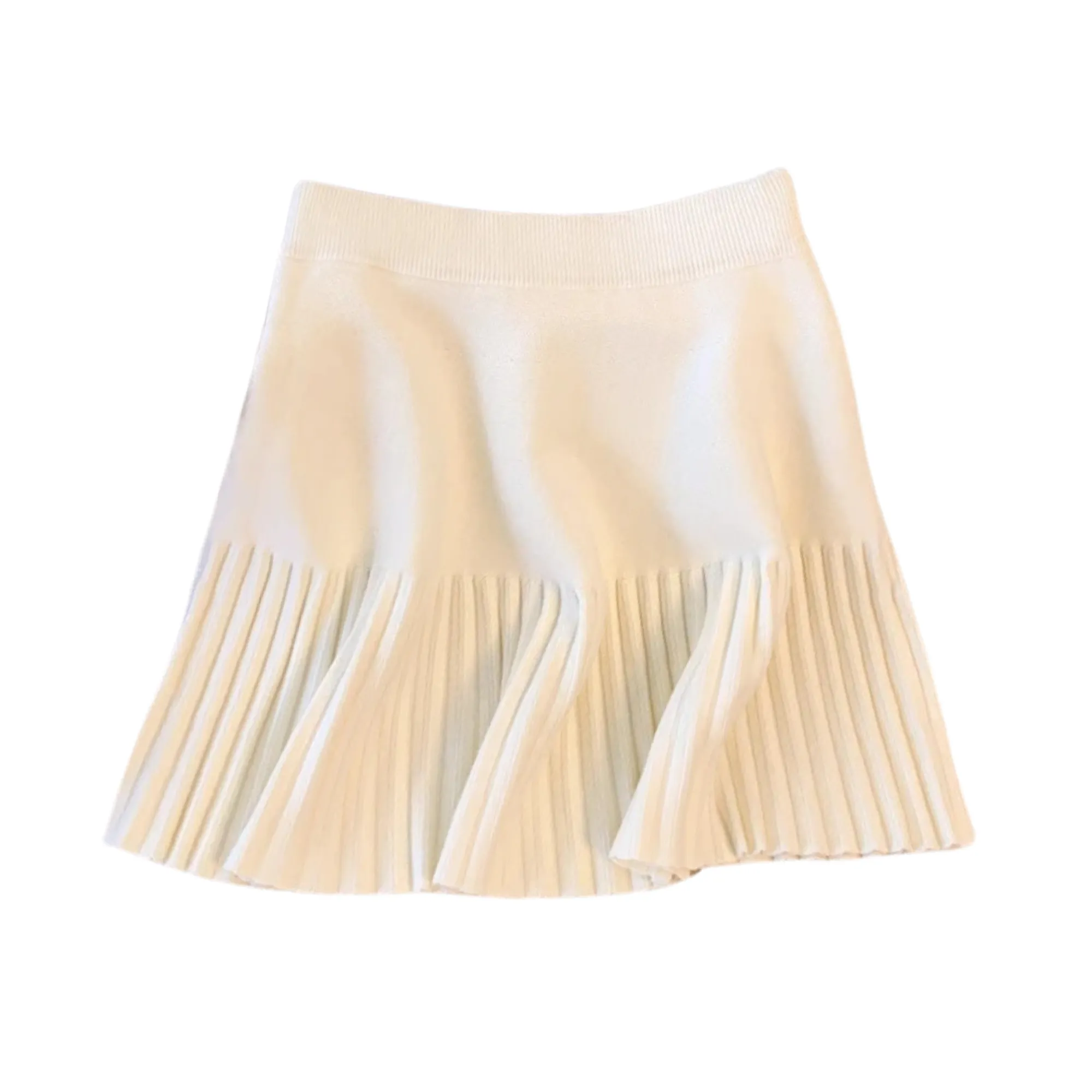 Pre Order:  Half Pleated Knitted Mini Skirt