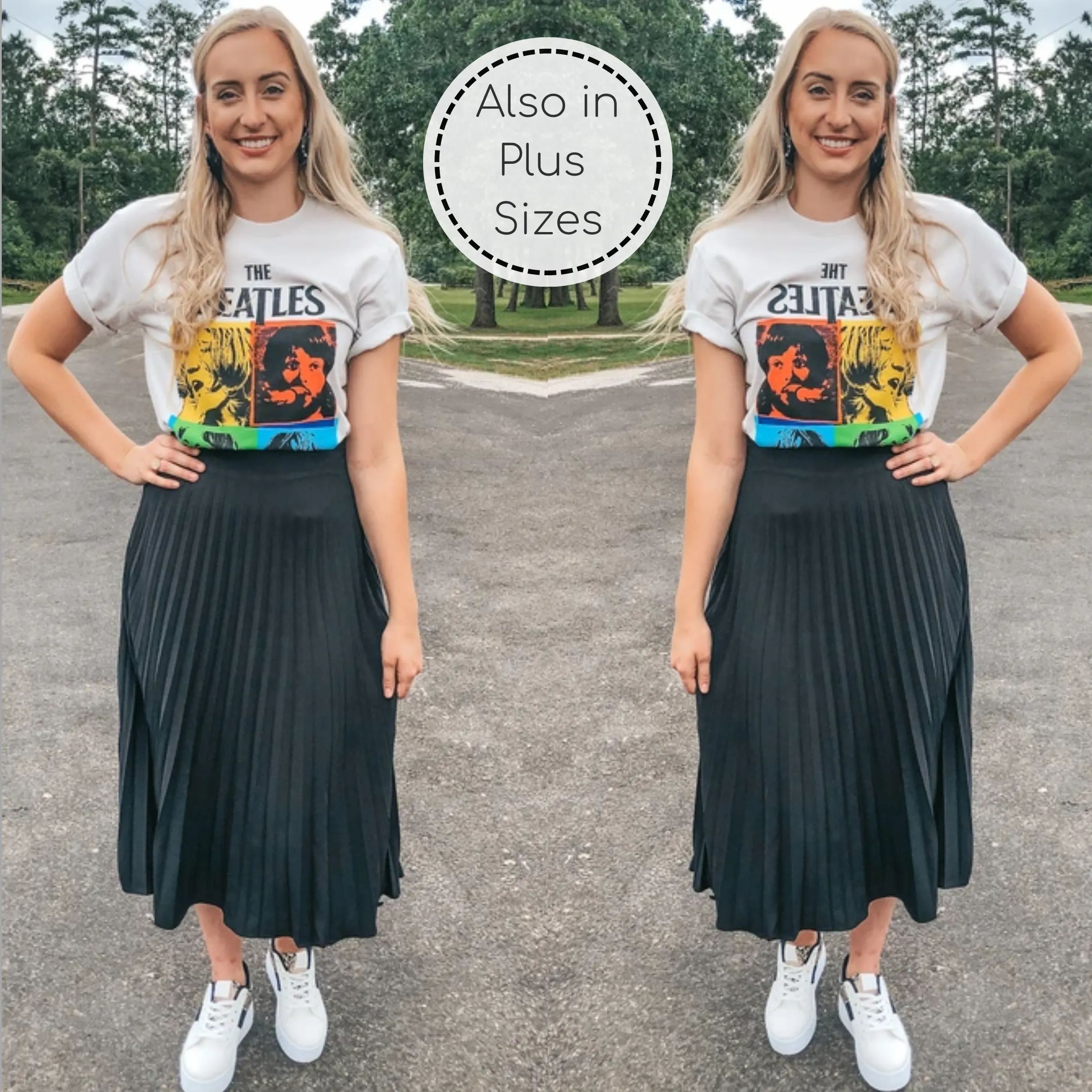 Reasons Why Pleated Midi Skirt in Black