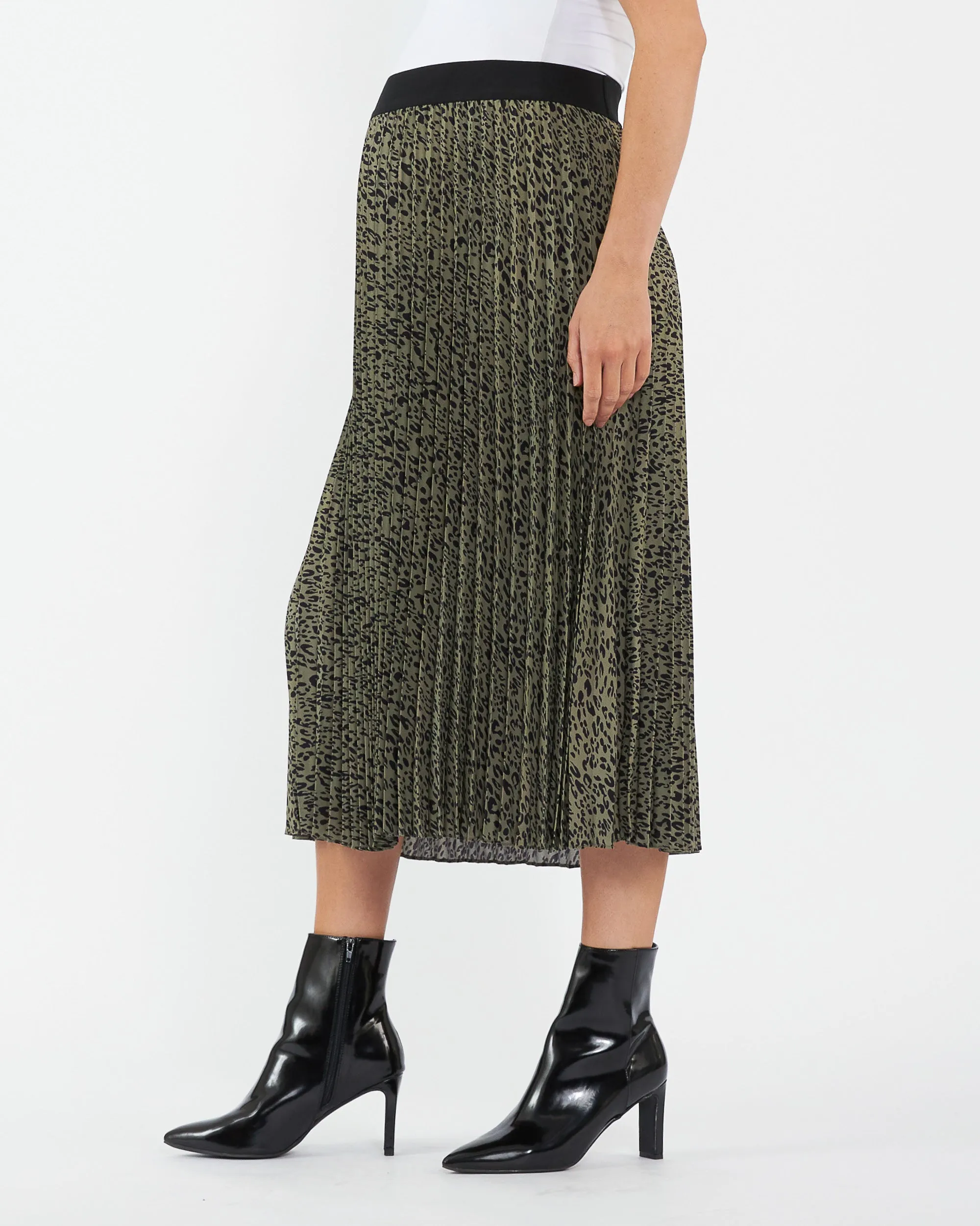 Ripe Maternity Cleo Pleat Midi Skirt