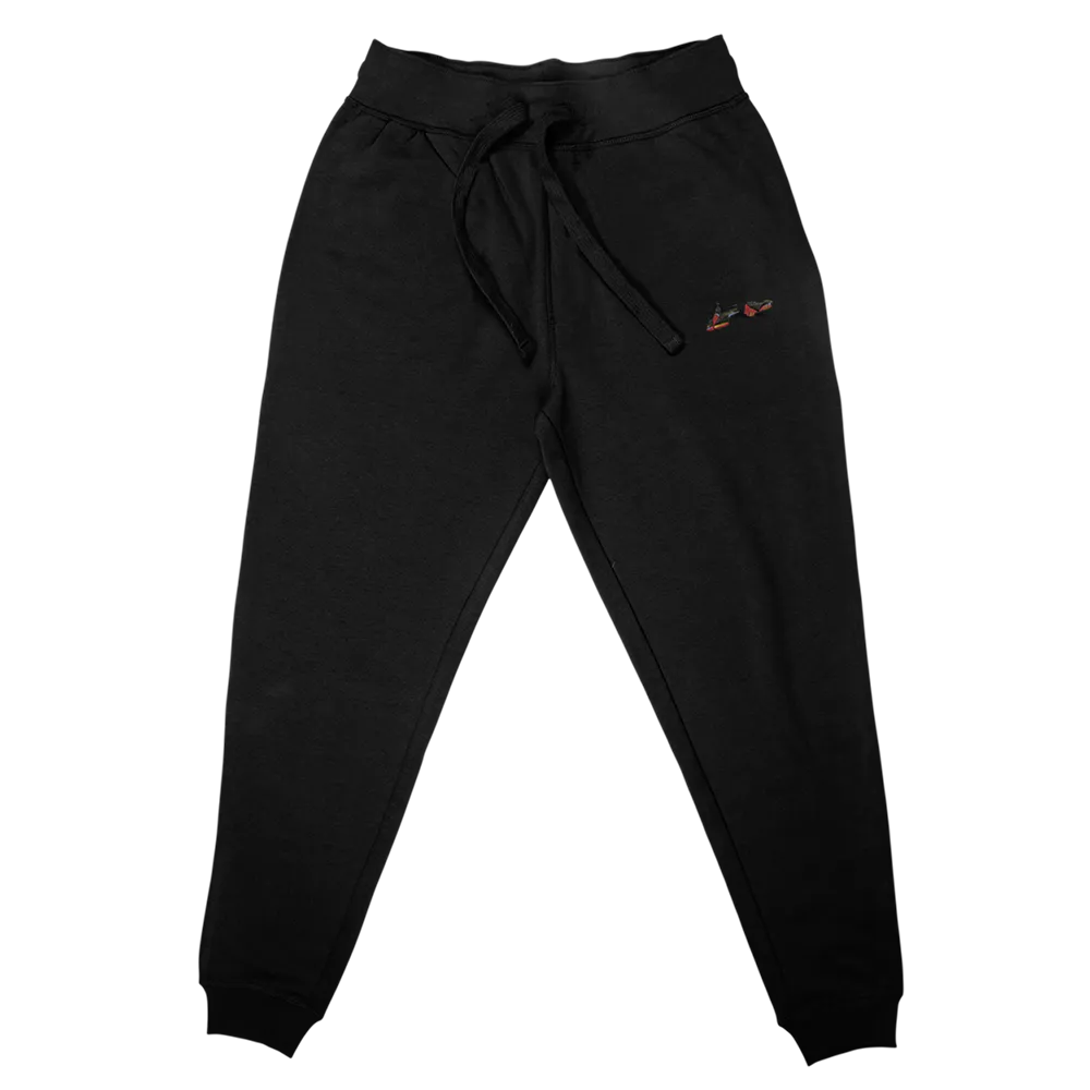 RTJ4 EMBROIDERED JOGGERS