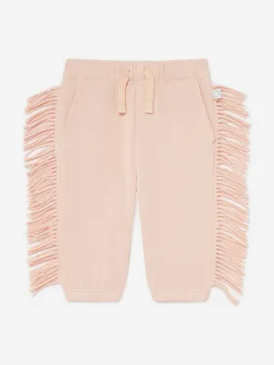 Stella McCartney Baby Girls Fringed Joggers in Pink